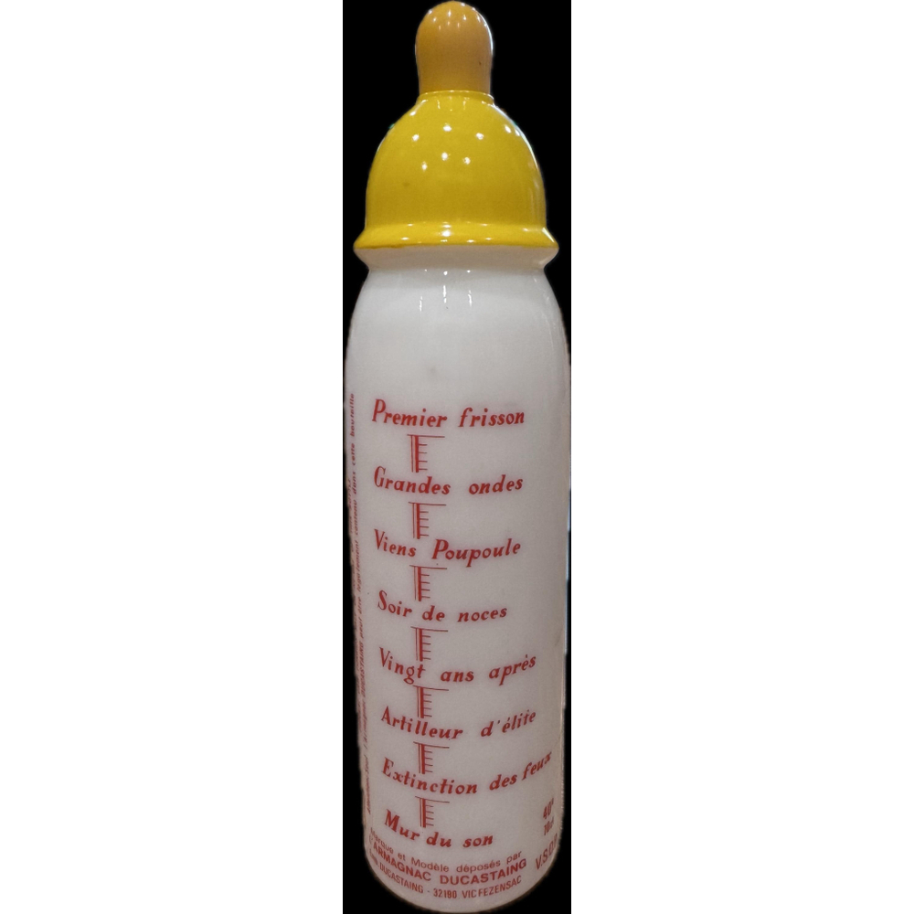 Vintage French Armagnac Glass Baby Bottle Decanter - Ducastaing Novelty Barware